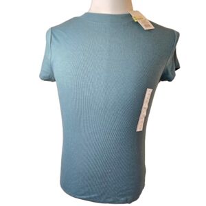 NWT A New Day Turquoise Ribbed Knit Top Size Medium